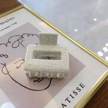 Small Candy Color Claw Hair Clips Geometric Square Shark Clip Grab Hair Clamps Women Popular Hair Catch Hair Accessories