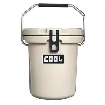 Small Cooler Box Insulated Car Disaster Long Time UV Bottle Ice Heatstroke Prevention Beige (16L/17QT) Box, Refrigerator, Prevention, Outdoors,
