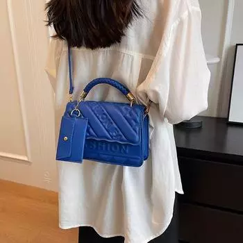 Small crossbody shoulder bag for ladies leather PU padded square bags designer brand new fashion