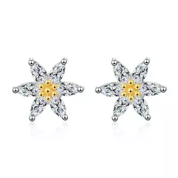 Маленькие ромашки, маленькие, свежие, модные, циркониевые, сверкающие, классические серьги-гвоздики для женщин, ослепительные, женские, элегантные, вневременные украшения