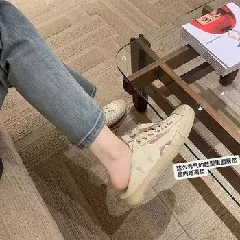 Small dirty shoes, stars, sports and leisure board shoes, women s shoes are old and polished, retro dirty shoes, women 34