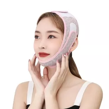 Small Face Lift Up Face Small Face Face Kogao High Beauty Set of 2 Belt, Mask, Belt, Mask, Band, Belt, Adjustable, Breathable, Elasticity, Device,