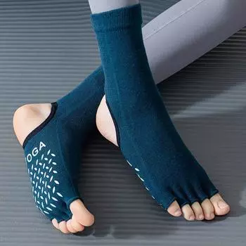Small Fish plus Five Fingers Spring and Summer Knee High Sports Yoga Socks