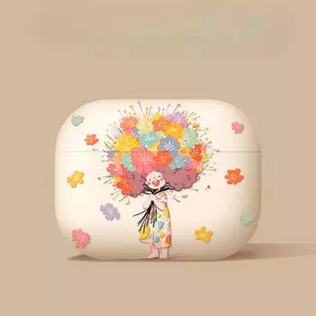 Small Flower Earphone Case for Apple Airpods Pro 2 3 1 Cover Matte FinishHeadphone Charging Cases for Airpod 3 Funda for Girls for Airpods 1or 2