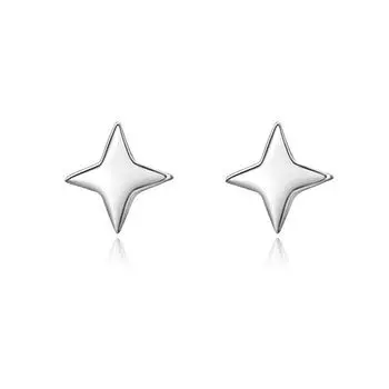 Small Four-pointed Star Earrings Star Earrings Earrings Ear Bone Nails Niche Simple Earrings Women