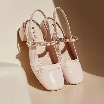 Small Fragrant Baotou Sandals Women Wear 2024 Summer Half Length Skirt Chinese Style Sandals 35 розовый