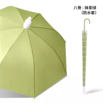 Small fresh 16 bone umbrella long handle straight golf umbrella rain and shine large oversized umbrella