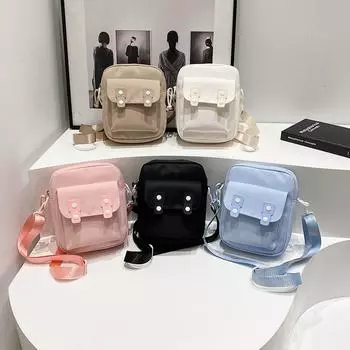 Маленькая свежая мультяшная сумка через плечо женская сумка-мессенджер дорогая милая Melody Kulomie зарубежный тренд маленький рюкзак One Size чёрный