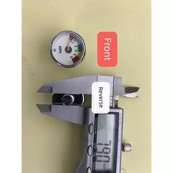 Small Gauge High Pressure Pressure Gauge Constant Pressure Gauge Luminous Pressure Gauge 25mm 5/10/30/40mpa Barometer 8*1 fine thread 5mpa Color hair 1