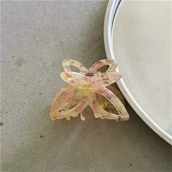 Small Hair Claw Clip Hollow Butterfly Crab Hair Clamp Acrylic Barrette Headwear Headdress Hair Clips Women Hair Accessories