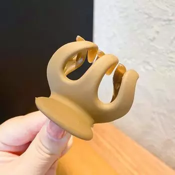 Small Hair Claw Clips 5CM Ponytail Hair Clip Solid Color Hairpin Simple Headdress Fashion Women Girls Headwear Accessories