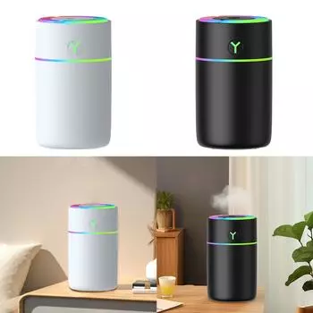 Small Humidifier Air Humidifier Desktop Humidifier with Colorful Night Light for Office NightStand Household Bedroom Home Decor белый
