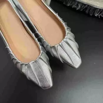 Small inner height increase 5CM Mary Jane shoes women s spring and summer new pointed small leather shoes evening 34