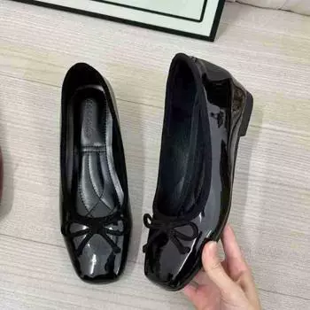 Small inner height increase ballet single shoes women s summer new Mary Jane high heels red small leather shoes 34