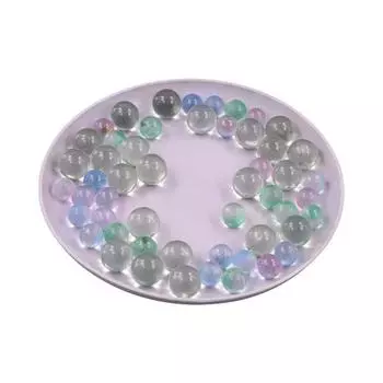 Small Marbles Vase Filler DIY Handmade Materials Luminous Glass Ball Glass Marbles Pinball Machine blue-no hole