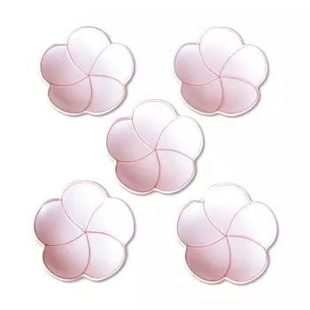 Small Medium Japanese Japanese Lucky Arita Set of Presentation Box Included Plate, Plate, Plate, 12cm, Tableware, Charm, Plum-shaped Plate, Ware,