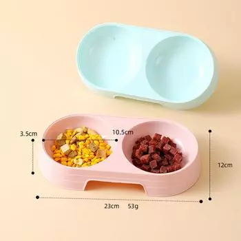 Small Oval Cat Bowl Simple Style Dog Bowl Food Bowl Pet Bowl