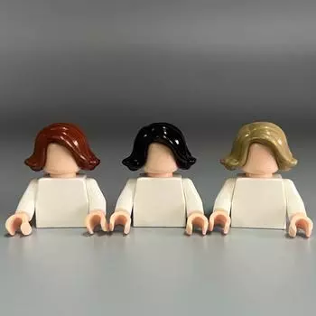 Small Particle Building Block Figurine Accessories Hair Hat, Compatible With 20877 Curly Hair 0.1Kg