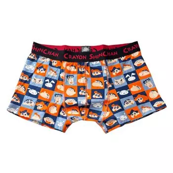 Small Planet Crayon Underwear Block Boxer Briefs Shin-chan Men s (XL Size)