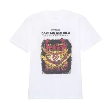 Small Planet Футболка Captain America Brave New World белая, размер M белый