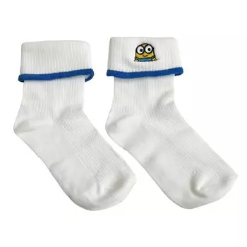 Small Planet Girly Socks Minion Bob Face Women s 23~25cm