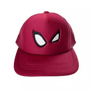 Small Planet Marvel Face Spider-Man Kids Cap, Red, Spider-Man Day