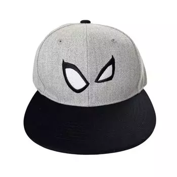 Small Planet Marvel Кепка с лицом Человека-паука Серая/Черная День Человека-паука