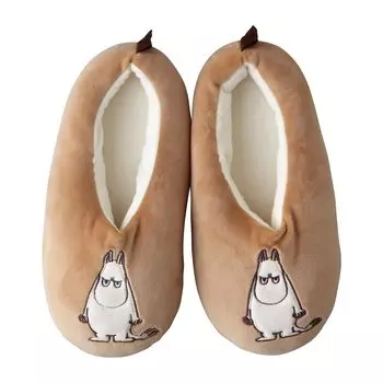 Small Planet Moomin Room Shoes Angry Slippers 499242 бежевый