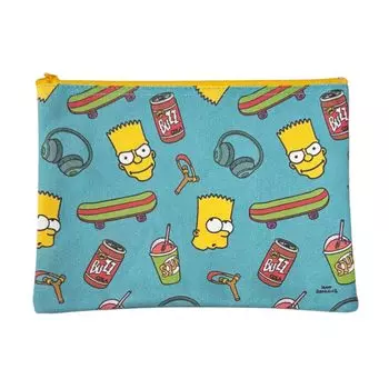 Small Planet Simpsons Flat Pouch Bart Simpson/Pattern