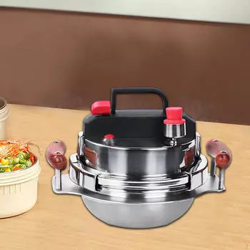 Small Pressure Cooker, Cooking Pot Rice Cooker 1.6L 23.5cmx21cm