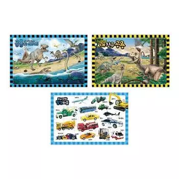 Small Puzzle My Friend Dinosaur + Vehicle + Dinosaur World Set, Korean popular puzzles