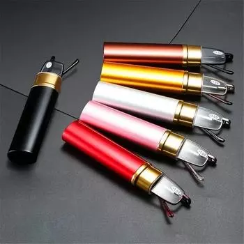 Small Reading Glasses With Metal Case Men Women Reading Glasses Mini Portable Pen Presbyopic Glasses +1.25+1.75+2.25+2.75 +125 чёрный