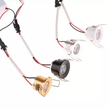 Small Recessed Ceiling Led Spot Light Cob 1Wdimmable Driver Included For Home Showcase Cabinet El Skirting Etc blackr-warm3000K