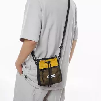 Маленькая мужская сумка-портфель, функциональная сумка для инструментов, сумка через плечо, мужской студенческий трендовый спортивный рюкзак через плечо хаки
