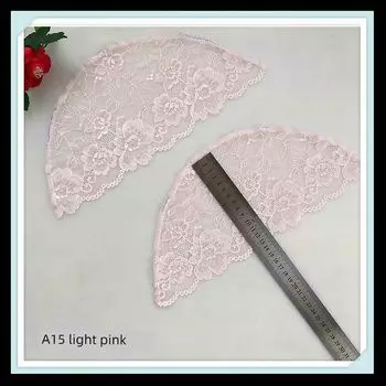 Small Size Sleeveless Sling Semi-Finished Sleeves Lace Patchwork Cover Oversleeves Women s Lace Decorative Thin Purple Fake Sleeve A15 pink small size a pair of radians 42cm