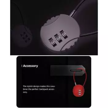 Маленький дорожный чемодан, замок с 3-значной комбинацией, маленький тросовый парольный замок для рюкзаков, спортзалов, школьных шкафчиков серебряный