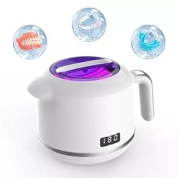 Small UV ultraviolet denture braces jewelry ultrasonic cleaning machine белый