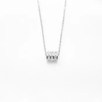 Small Waist With Diamonds And Non-Fading Titanium Steel Necklace For Women, Cold Trend Pendant Collarbone Chain