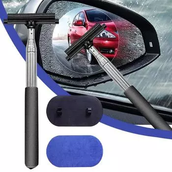 Small Window Squeegee Multifunctional Car Window Wiper Extendable Squeegee Efficient Mirrors Cleaner Tool Wiper Cleaning Tool United States