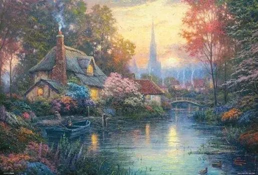 smallest 2000 small pieces jigsaw puzzle cottage World s Flower-scented (49x72cm)