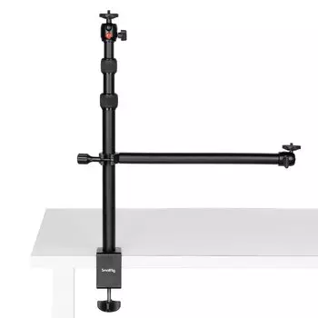 SmallRig Camera Desk Camera Tabletop Telescoping Arm Auxiliary Extension Includes Smartphone Holder with Free Made of Load Capacity Camera Camera