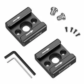 SmallRig Cold Shoe Mount Cold Shoe Adapter Pack of 2 Shoe Accessories Cold Shoe Mount Adapter Aluminum Photography Assistance Tool DSRL Rig-2060