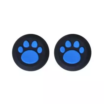 Smart 1pcs Cartoon Silicone Thumb Stick Grip for PS4 AVE синий