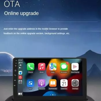 Smart AI Box Беспроводной CarPlay Android Auto Box Беспроводной CarPlay Dongle Адаптер Plug and Play для проводного CarPlay и Android Auto белый