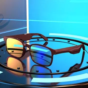 Смарт-беспроводная гарнитура BT5.0, музыкальные очки, спортивные наушники для спорта на открытом воздухе, стабильное сопряжение, встроенный динамик белый