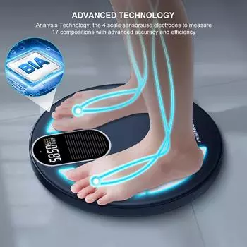 Smart Body Fat Scale Wireless Digital Bathroom Scale Bluetooth Electronic Weight Scale with Smartphone App