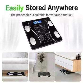 Smart Body Fat Scale Wireless Digital Bluetooth Electronic Weight Body Composition Analyzer Weighing Scale with Smartphone App