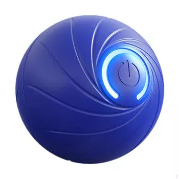 Smart Bouncing Ball Dog Pet Moving Toy with Light Silent Interactive Small Cat for синий