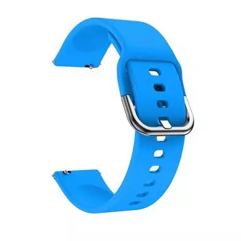 Смарт-браслет Регулируемые ремешки для смарт-часов Совместимость с браслетом Huami-Amazfit GTR2E Мягкий силиконовый ремешок на запястье 20 светло-синий