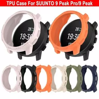 Смарт-браслет Shell Защитные пленки Чехол Часы Рамка безеля Для SUUNTO 9 Peak Pro/9 Peak для SUUNTO 9 Peak Pro Чехол темно-синий